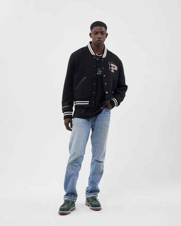 WomenMen Filling Pieces Coats and Jackets SS22 Varsity Jacket Black