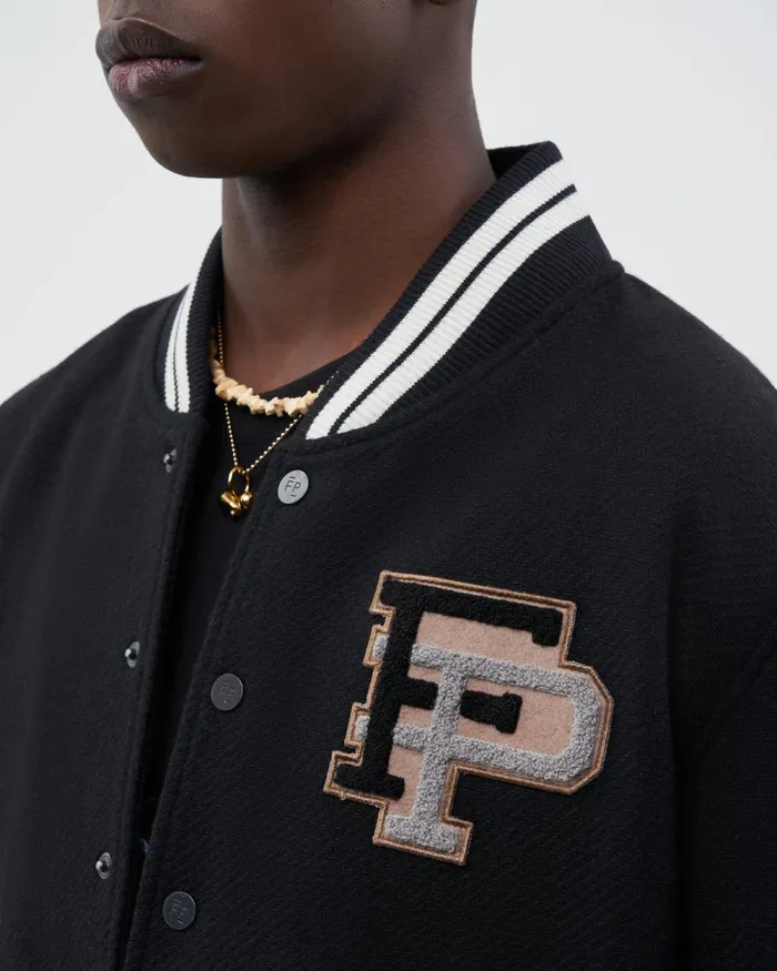 WomenMen Filling Pieces Coats and Jackets SS22 Varsity Jacket Black