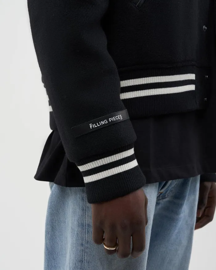 WomenMen Filling Pieces Coats and Jackets SS22 Varsity Jacket Black