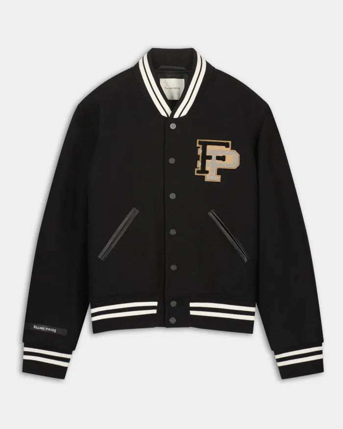 WomenMen Filling Pieces Coats and Jackets SS22 Varsity Jacket Black