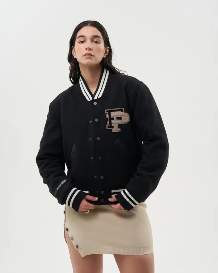 WomenMen Filling Pieces Coats and Jackets SS22 Varsity Jacket Black