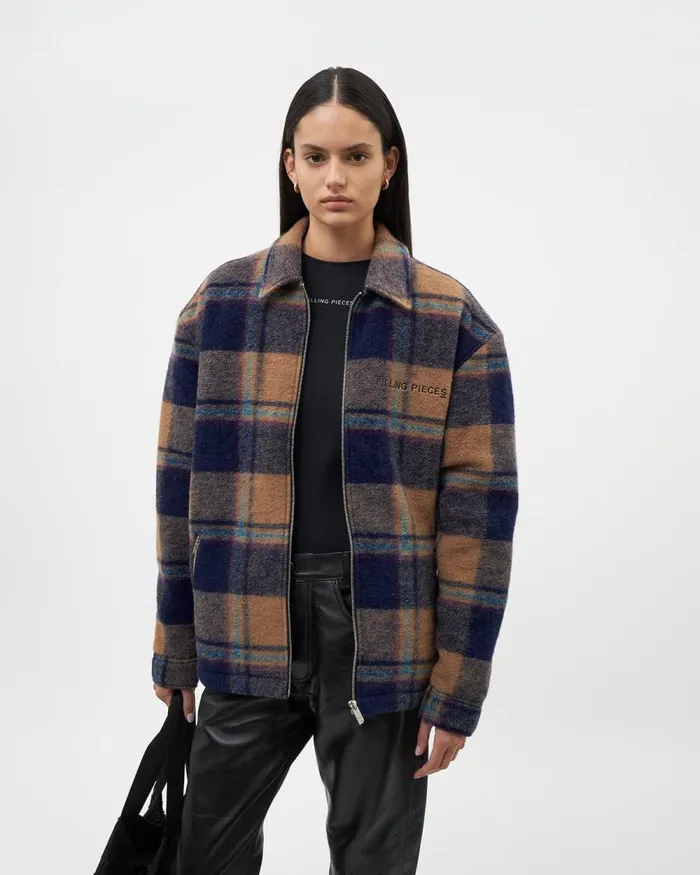 WomenMen Filling Pieces Coats and Jackets Studio Flannel Jacket Orange