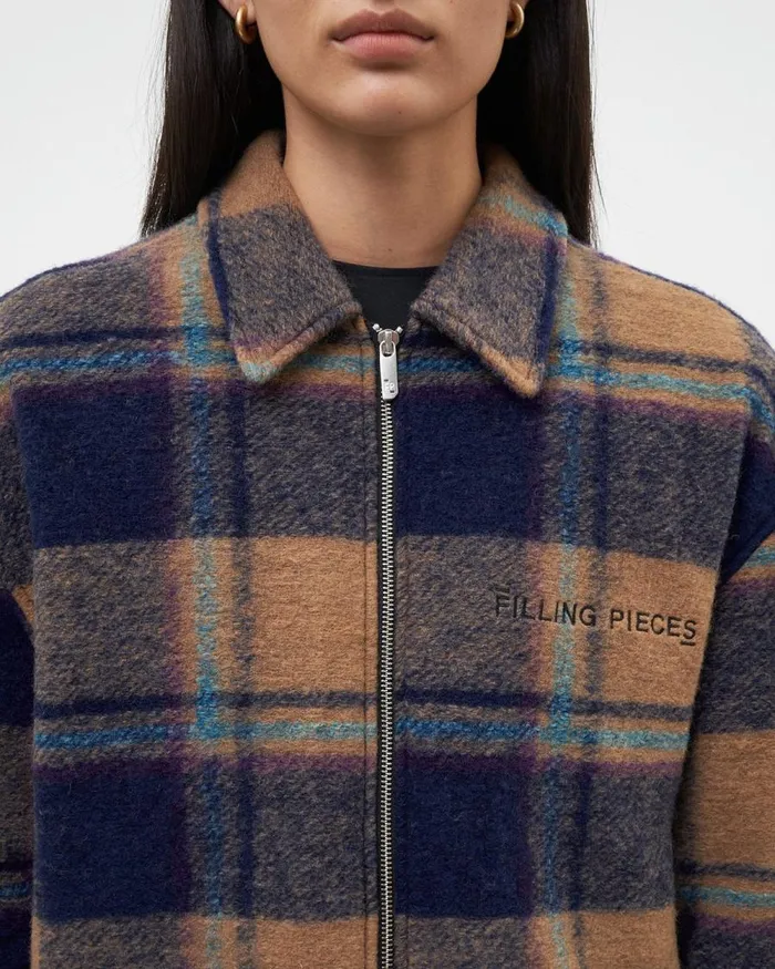 WomenMen Filling Pieces Coats and Jackets Studio Flannel Jacket Orange