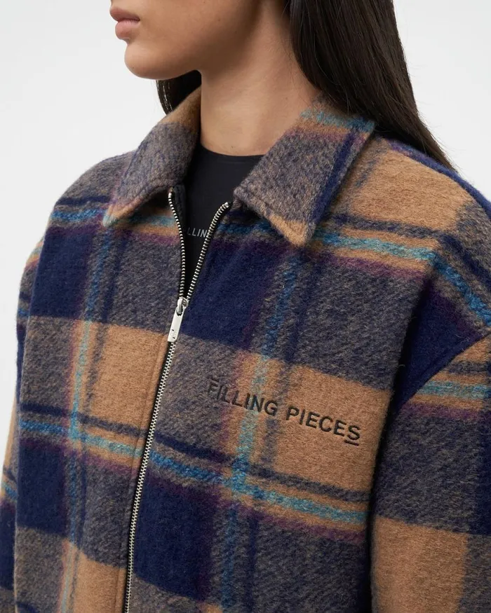 WomenMen Filling Pieces Coats and Jackets Studio Flannel Jacket Orange