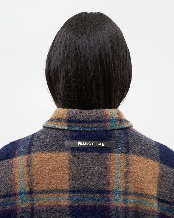 WomenMen Filling Pieces Coats and Jackets Studio Flannel Jacket Orange