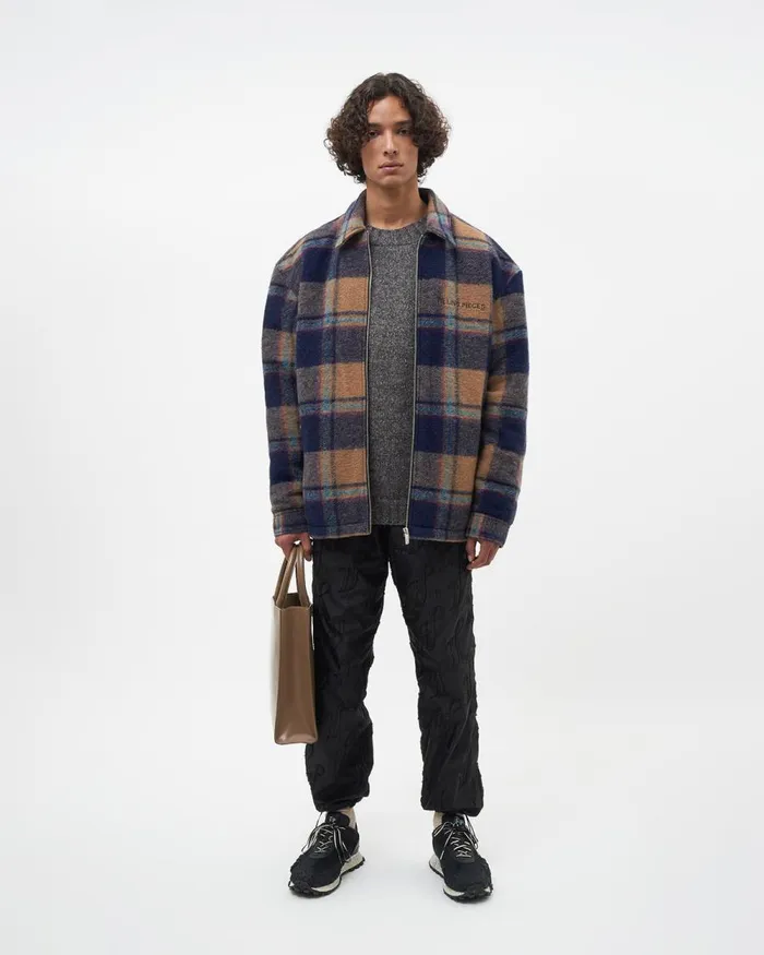 WomenMen Filling Pieces Coats and Jackets Studio Flannel Jacket Orange