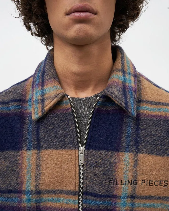 WomenMen Filling Pieces Coats and Jackets Studio Flannel Jacket Orange