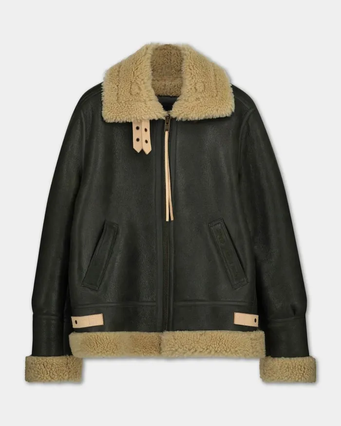 WomenMen Filling Pieces Coats and Jackets Studio Shearling Jacket Schott Green