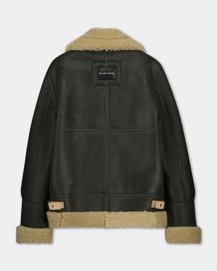 WomenMen Filling Pieces Coats and Jackets Studio Shearling Jacket Schott Green