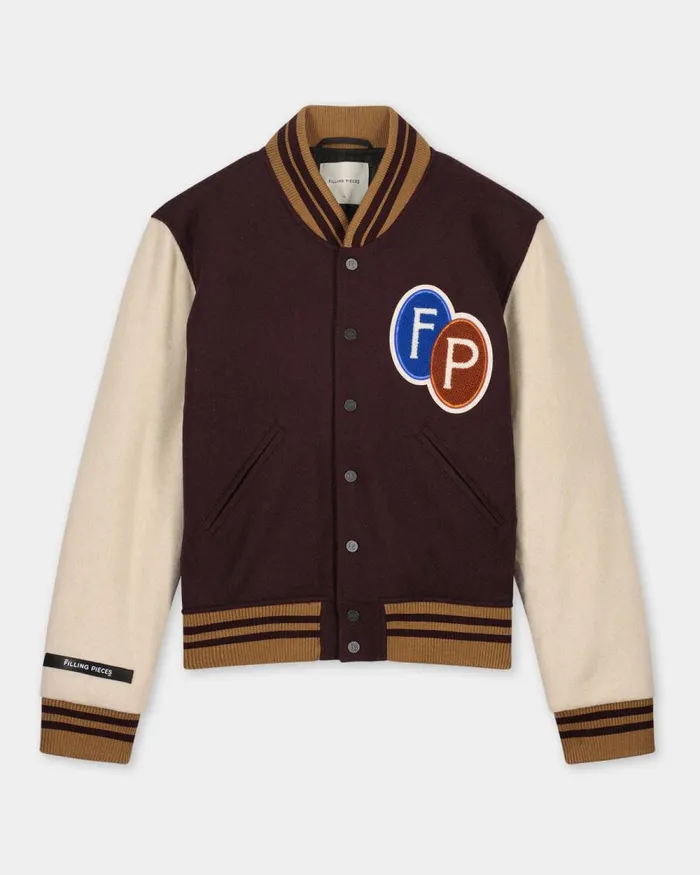 WomenMen Filling Pieces Coats and Jackets Varsity Jacket Burgundy