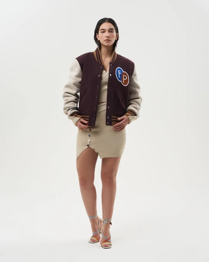 WomenMen Filling Pieces Coats and Jackets Varsity Jacket Burgundy