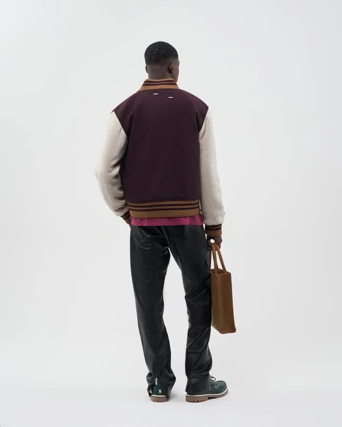 WomenMen Filling Pieces Coats and Jackets Varsity Jacket Burgundy