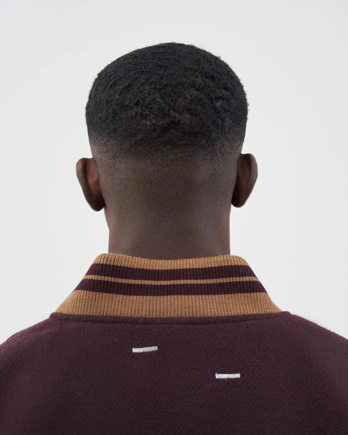 WomenMen Filling Pieces Coats and Jackets Varsity Jacket Burgundy