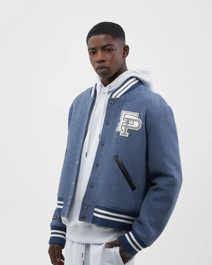 WomenMen Filling Pieces Coats and Jackets Varsity Jacket Horizon Blue