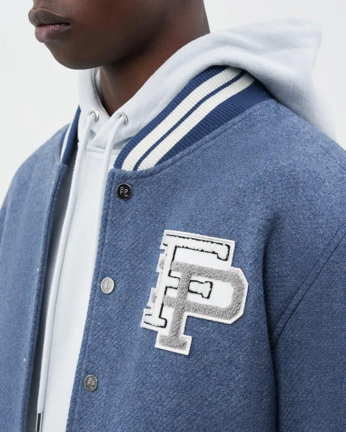 WomenMen Filling Pieces Coats and Jackets Varsity Jacket Horizon Blue