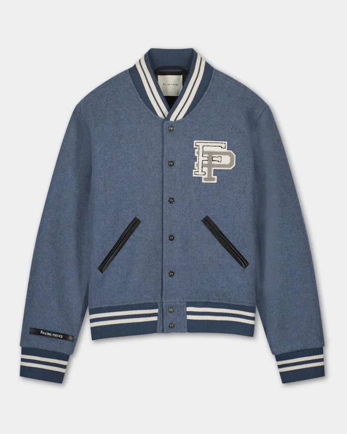 WomenMen Filling Pieces Coats and Jackets Varsity Jacket Horizon Blue