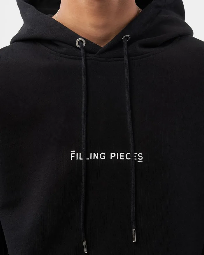 WomenMen Filling Pieces Hoodies and Sweatshirts Signature Hoodie Black