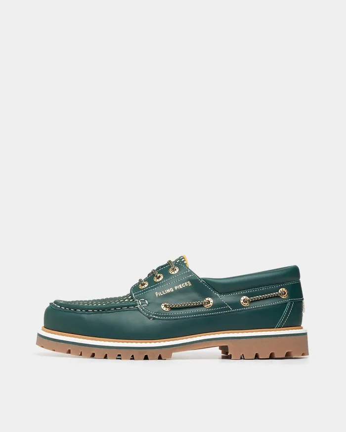 WomenMen Filling Pieces Loafers and Dress Shoes FP Boatshoe Green
