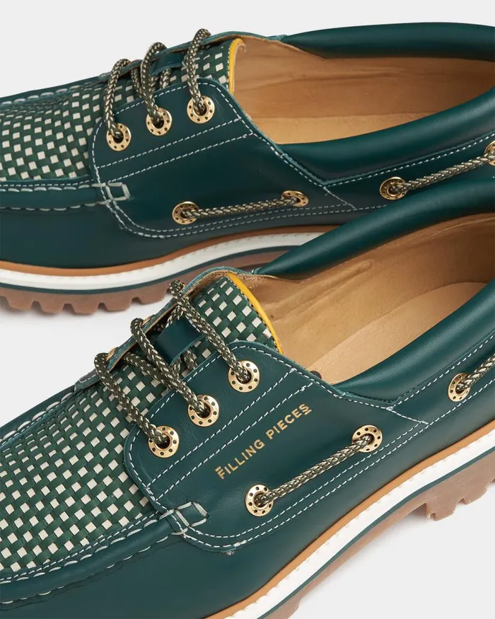 WomenMen Filling Pieces Loafers and Dress Shoes FP Boatshoe Green