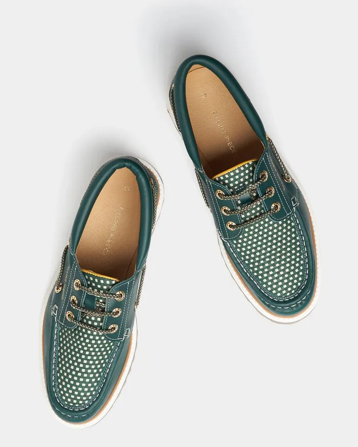 WomenMen Filling Pieces Loafers and Dress Shoes FP Boatshoe Green