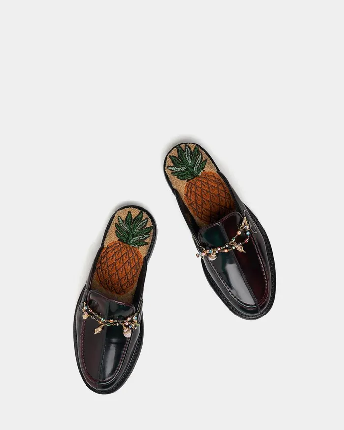 WomenMen Filling Pieces Loafers and Dress Shoes Mule Ananas Ox Blood
