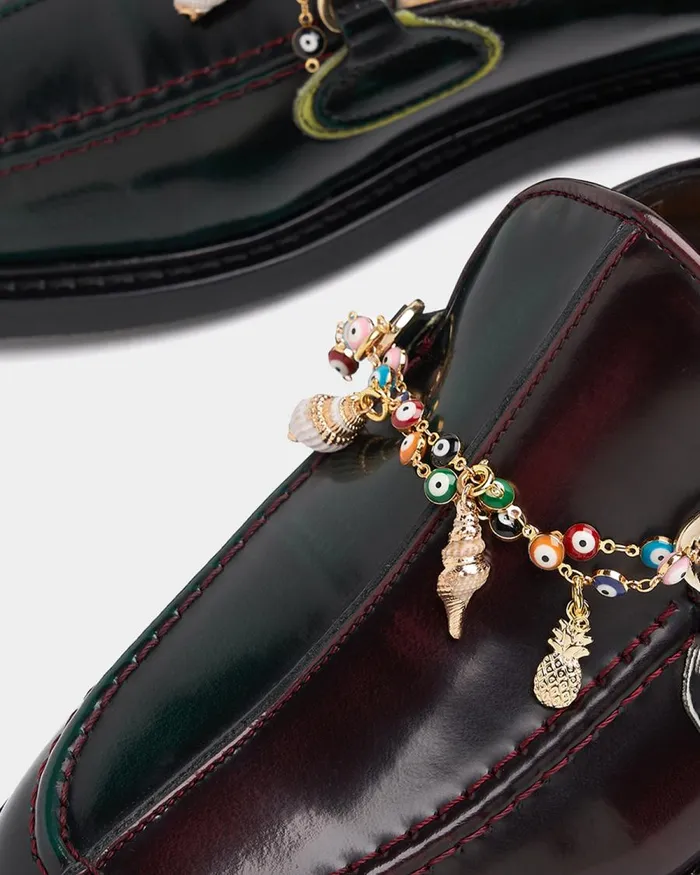 WomenMen Filling Pieces Loafers and Dress Shoes Mule Ananas Ox Blood
