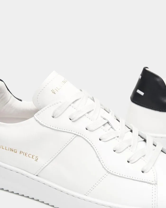 WomenMen Filling Pieces Sneakers Court Bianco Black