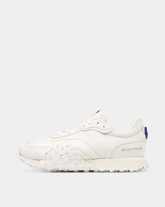 WomenMen Filling Pieces Sneakers Crease Runner 683 White