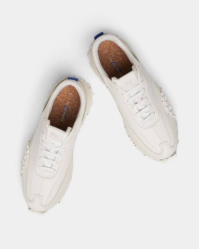 WomenMen Filling Pieces Sneakers Crease Runner 683 White