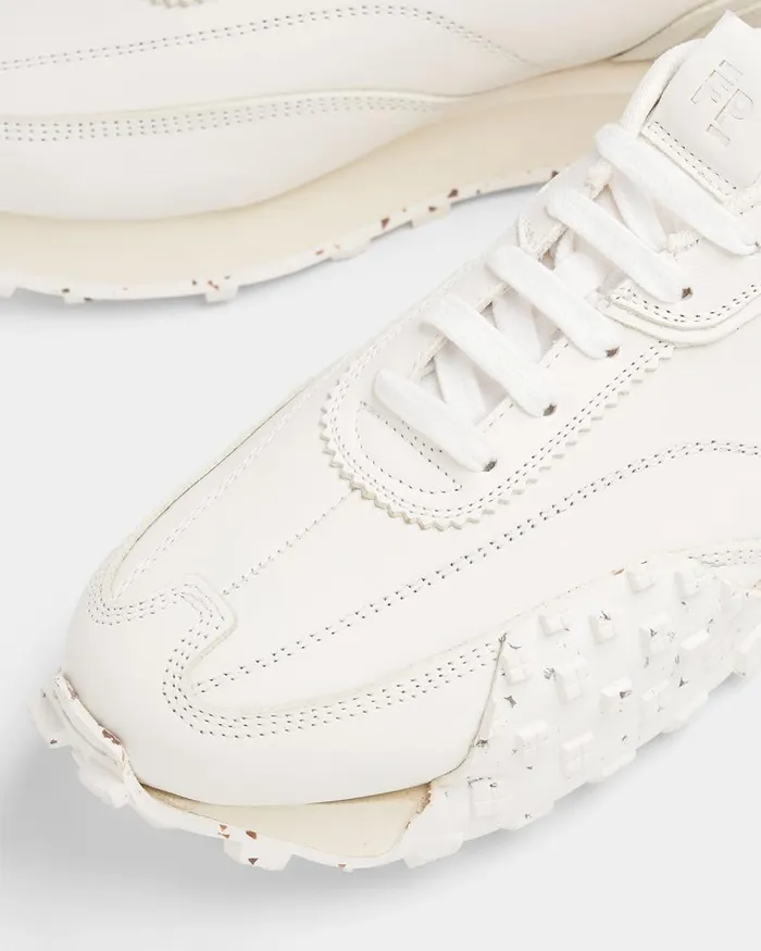 WomenMen Filling Pieces Sneakers Crease Runner 683 White