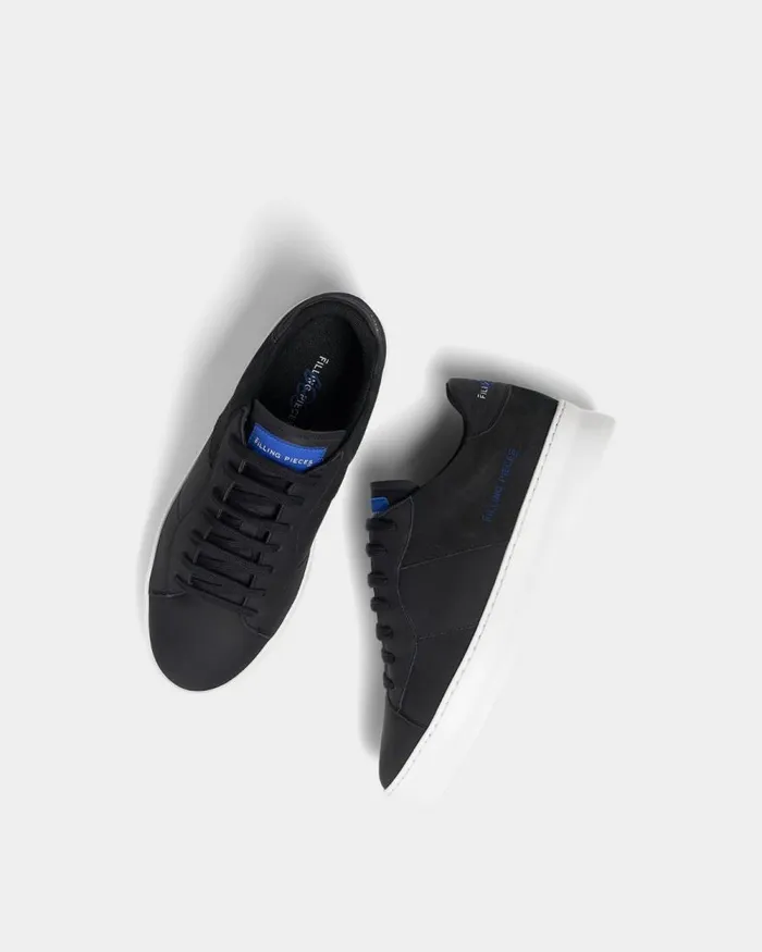 WomenMen Filling Pieces Sneakers Low Plain Court 683 Organic Black