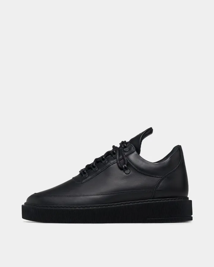 WomenMen Filling Pieces Sneakers Low Top Dress Cup Matt Gala All Black