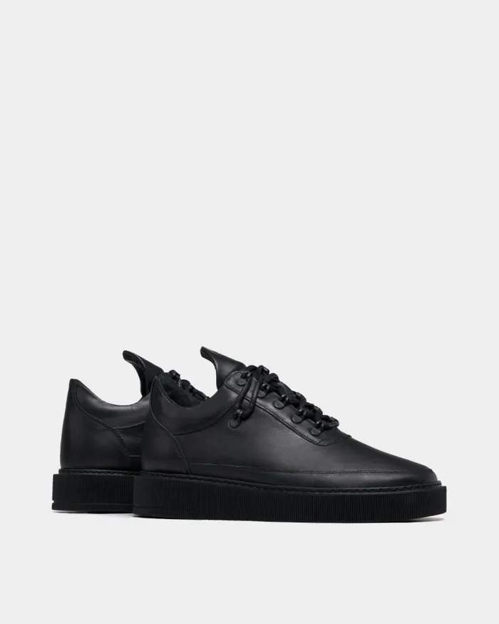 WomenMen Filling Pieces Sneakers Low Top Dress Cup Matt Gala All Black