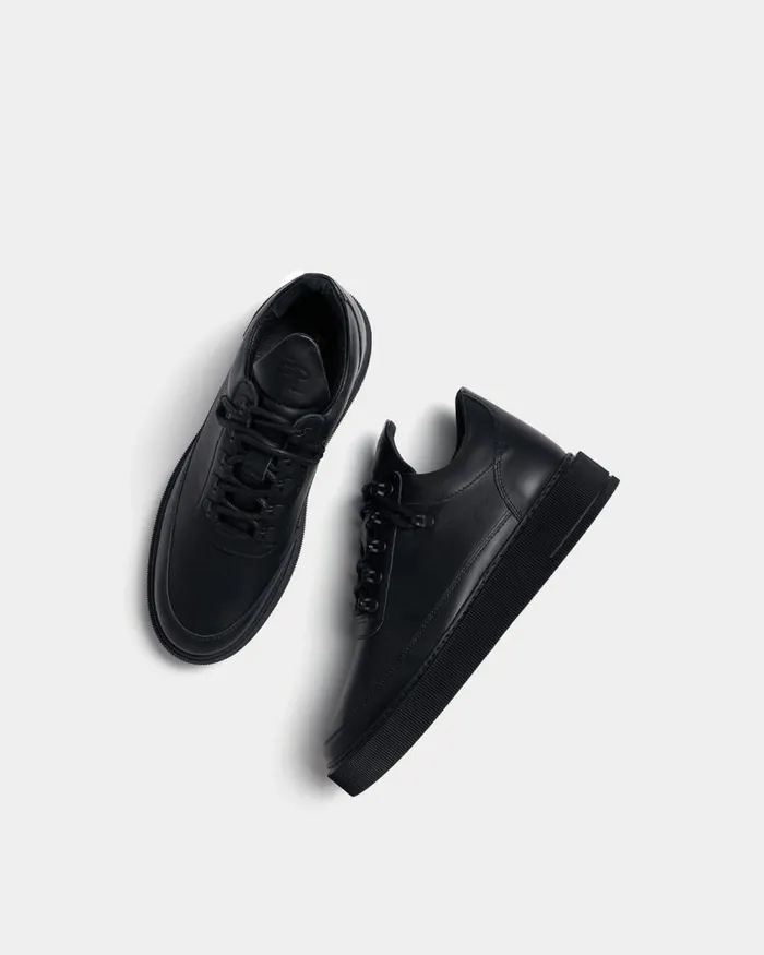 WomenMen Filling Pieces Sneakers Low Top Dress Cup Matt Gala All Black