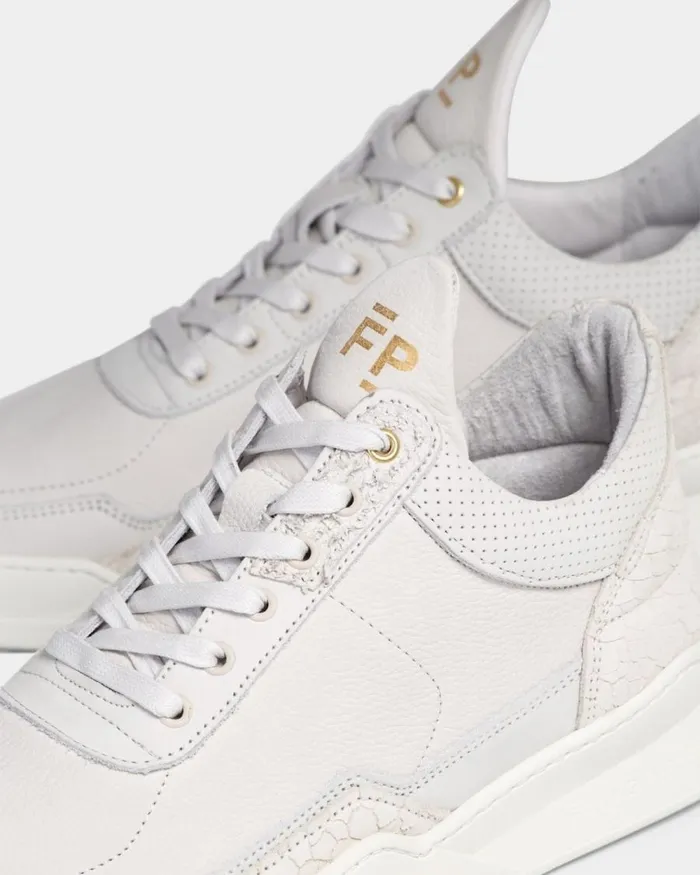 WomenMen Filling Pieces Sneakers Low Top Ghost Decon White