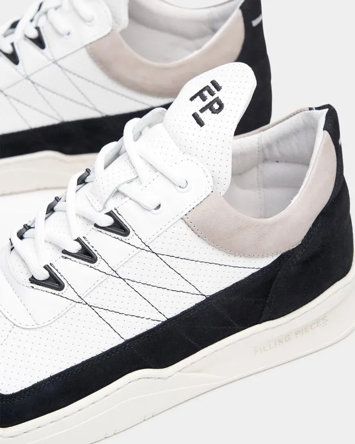 WomenMen Filling Pieces Sneakers Low Top Ghost Tweek White