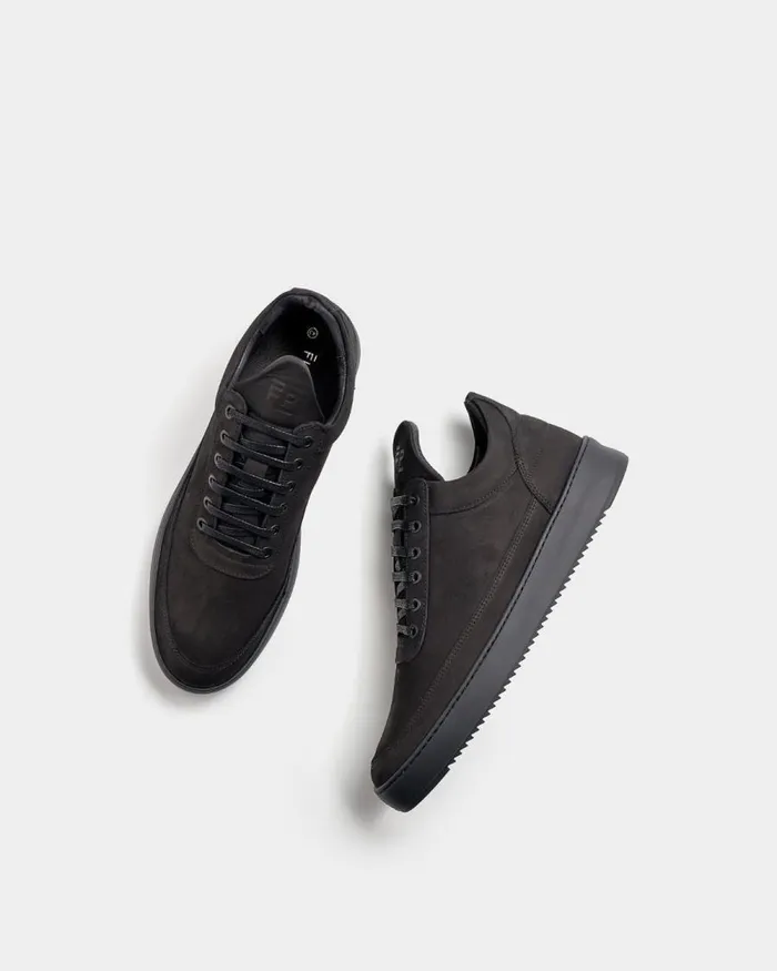 WomenMen Filling Pieces Sneakers Low Top Ripple Tonal Black
