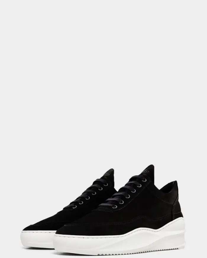 WomenMen Filling Pieces Sneakers Low Top Sky Matt Nubuck Black