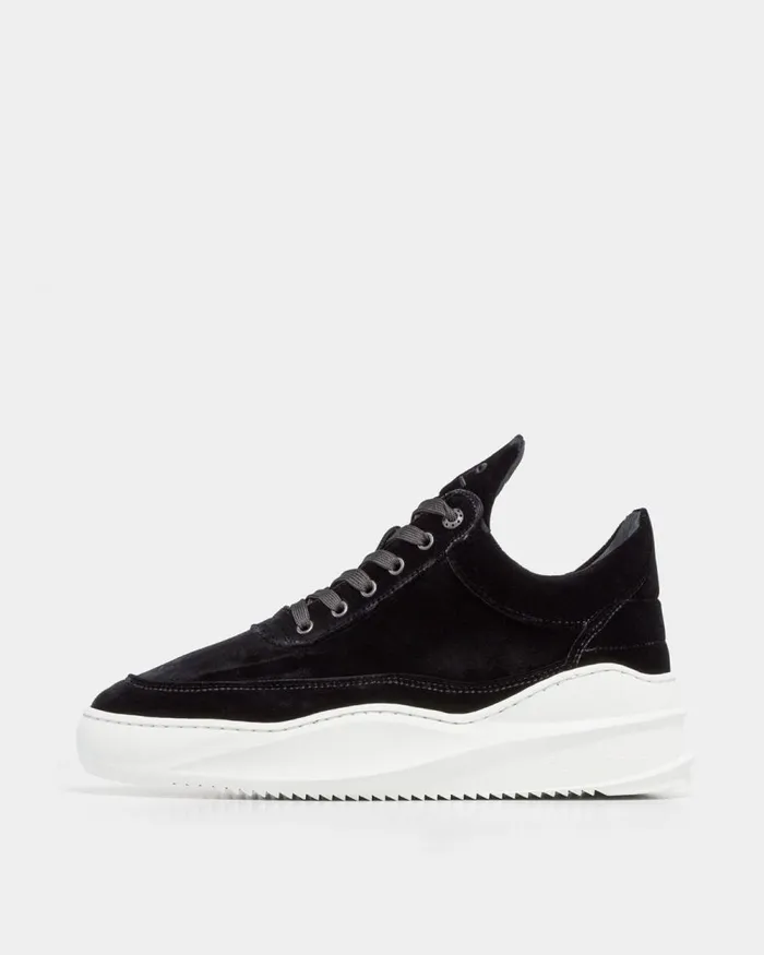 WomenMen Filling Pieces Sneakers Low Top Sky Velvet Black