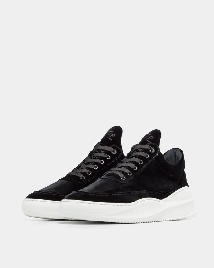 WomenMen Filling Pieces Sneakers Low Top Sky Velvet Black