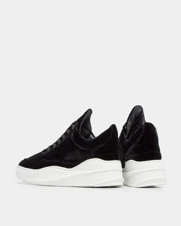 WomenMen Filling Pieces Sneakers Low Top Sky Velvet Black