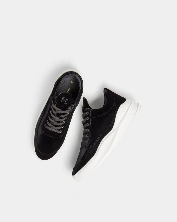 WomenMen Filling Pieces Sneakers Low Top Sky Velvet Black
