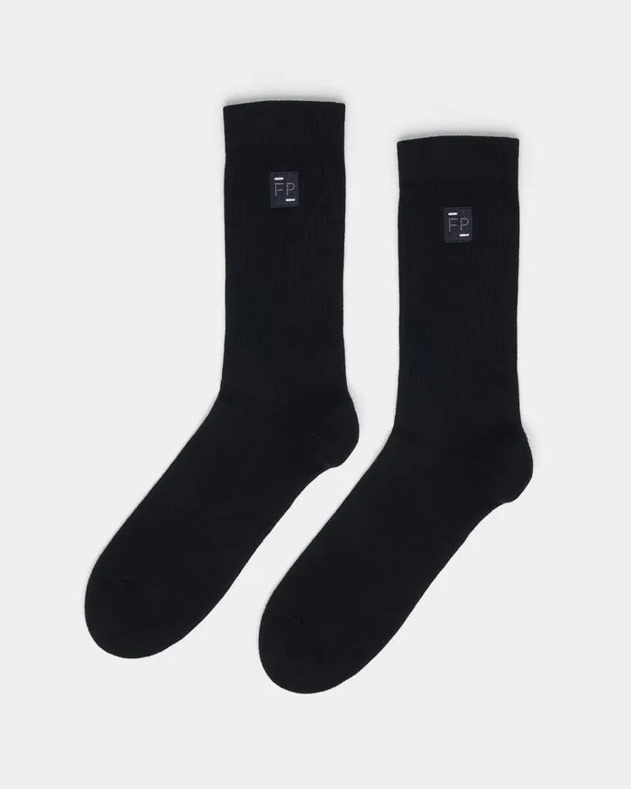 WomenMen Filling Pieces Socks Socks Patch Black