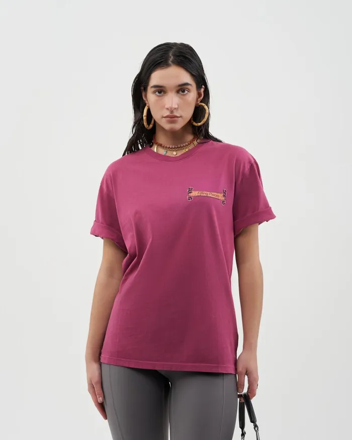 WomenMen Filling Pieces TShirts and Shirts FP Studio Tee HDC Burgundy