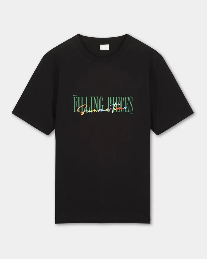 WomenMen Filling Pieces TShirts and Shirts Tee Summertime Black