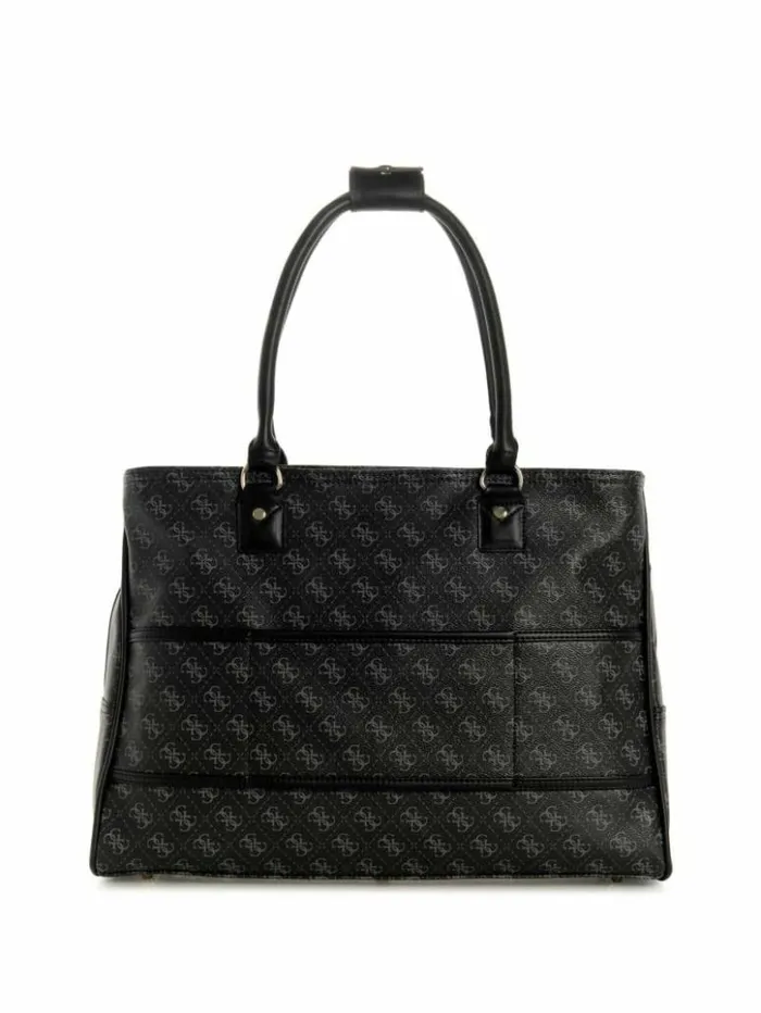 WomenMen GUESS Handbags Jesco Quattro G Shopper Tote Coal Multi