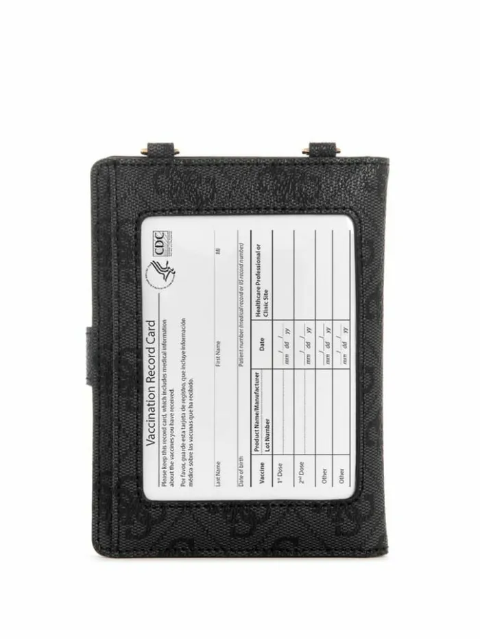 WomenMen GUESS Handbags Laurel Chain Passport Case Cloud Wash