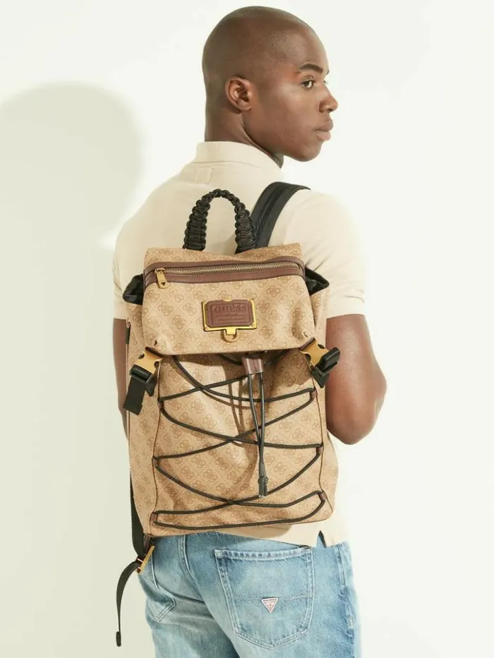 WomenMen GUESS Handbags Salameda Backpack Bamboo