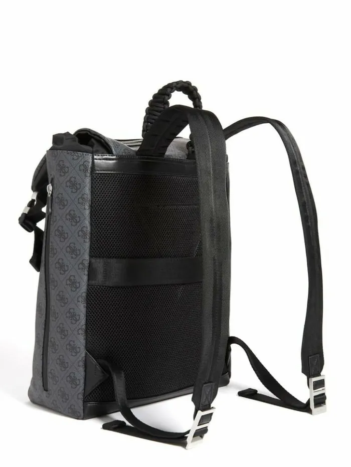 WomenMen GUESS Handbags Salameda Backpack Black Floral Print