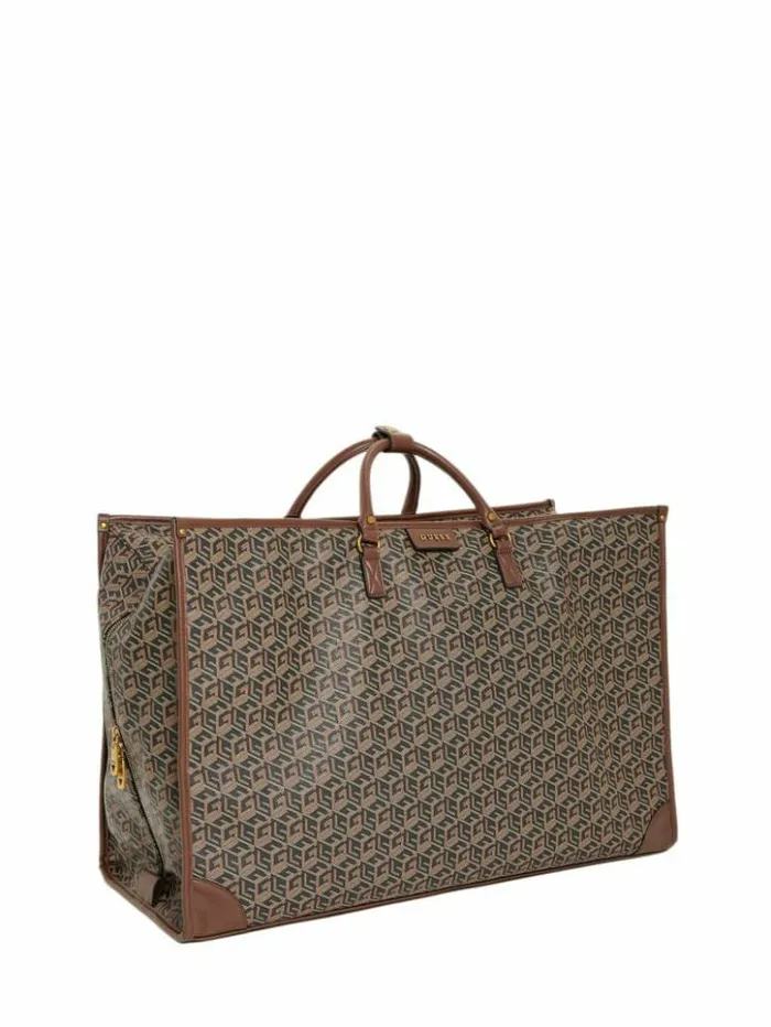 WomenMen GUESS Luggage and Travel Bags Ederlo Duffle Bag Black Floral Print